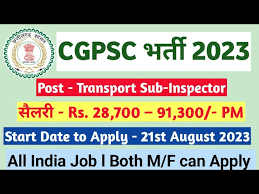 CGPSC Transport Sub Inspector