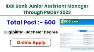 IDBI Junior Assistant Manager
