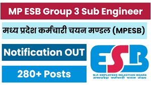 MPESB Group 3 Sub Engineer